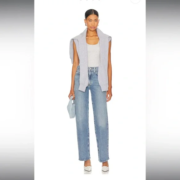 Agolde Harper Mid Rise Relaxed Straight Jeans - Picture 4 of 7